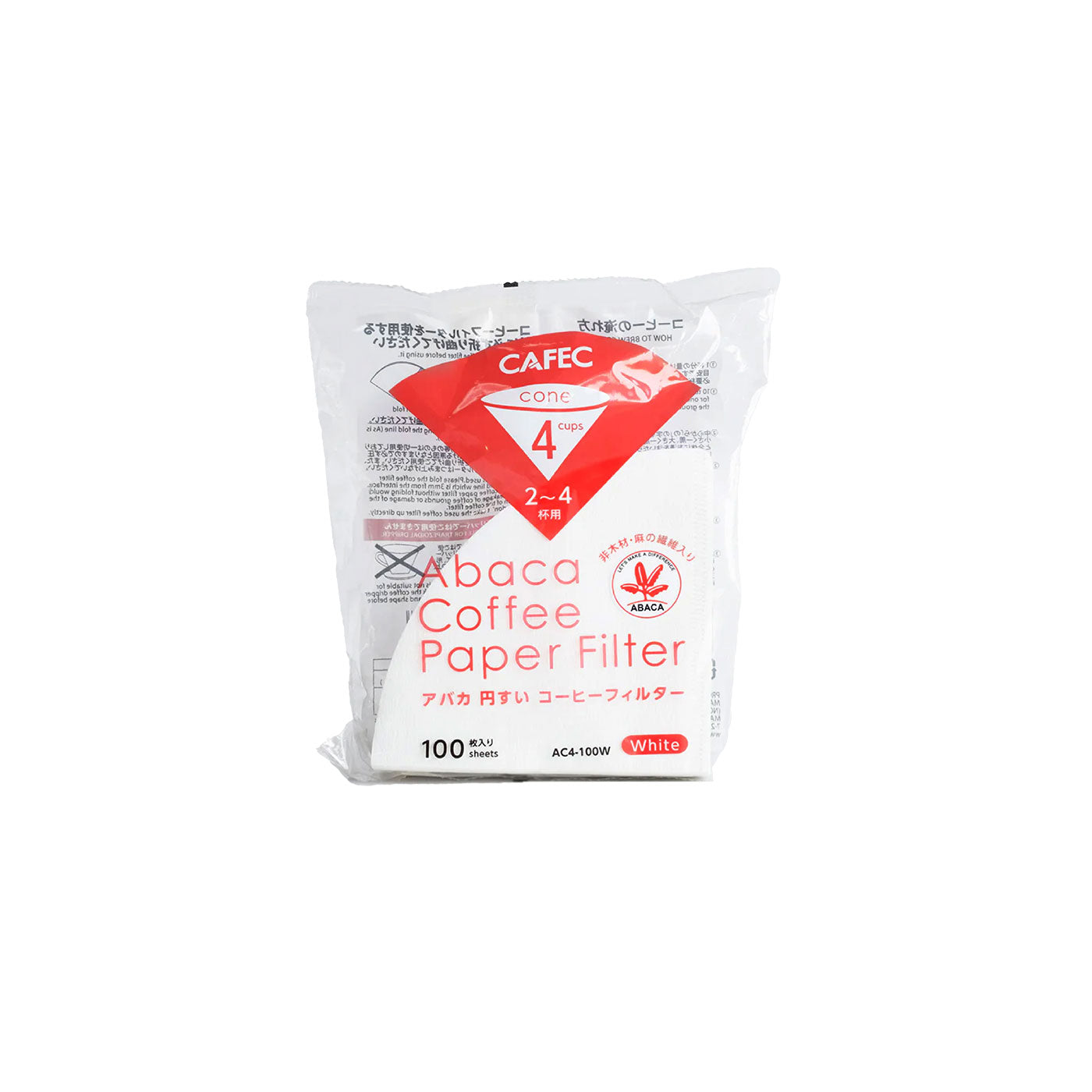 Cafec Abaca Filterpapier - CUP4 - Unusual Coffees