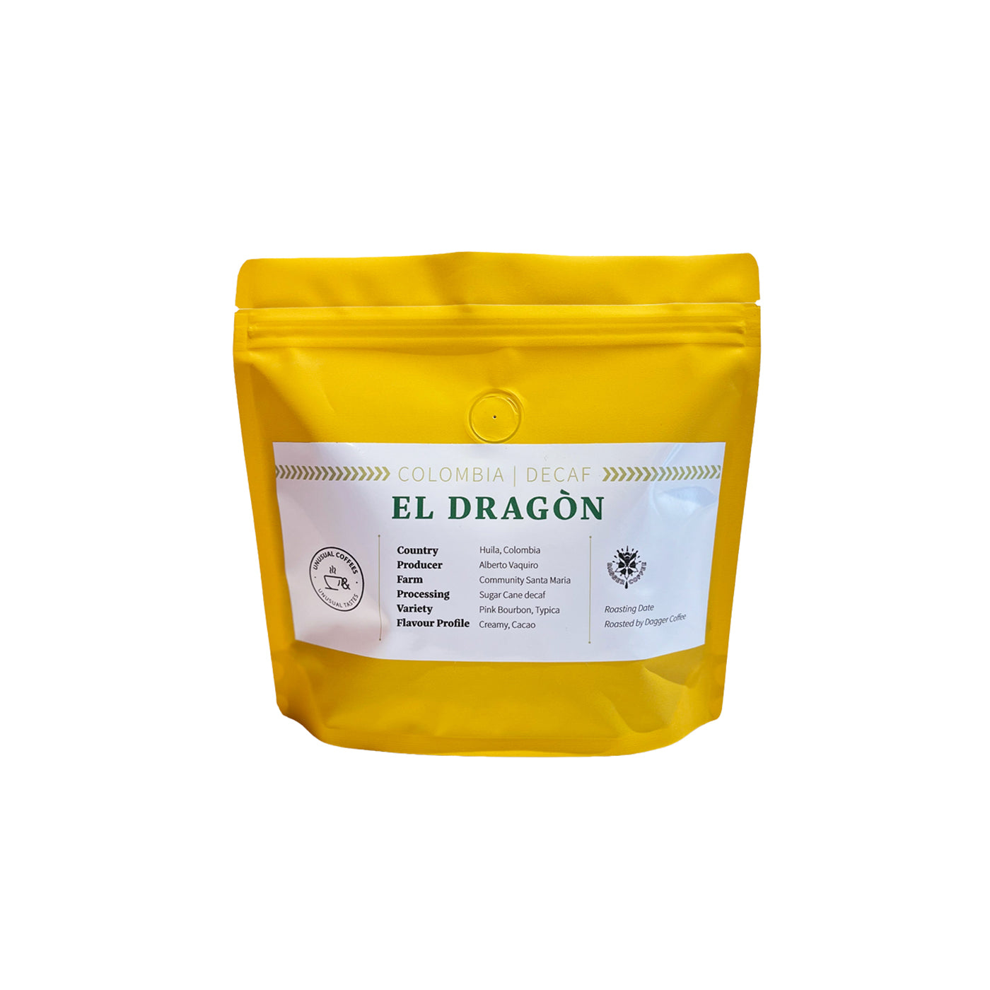 Koffie Colombia, El Dragòn 250 gr (decaf)