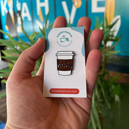 Coffee Takeaway Badge - Pin
