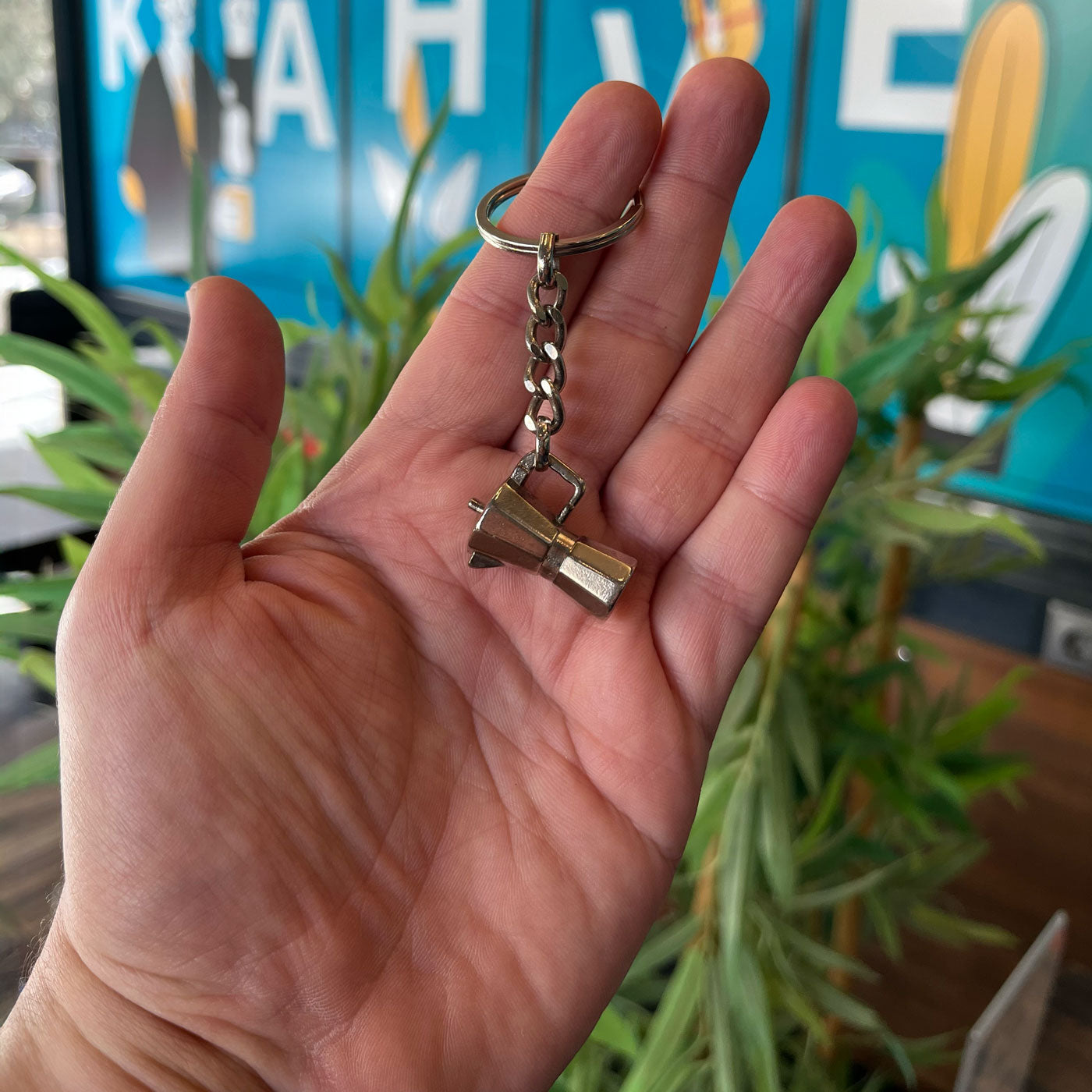 Mokapot Ontwerp  Sleutelhanger