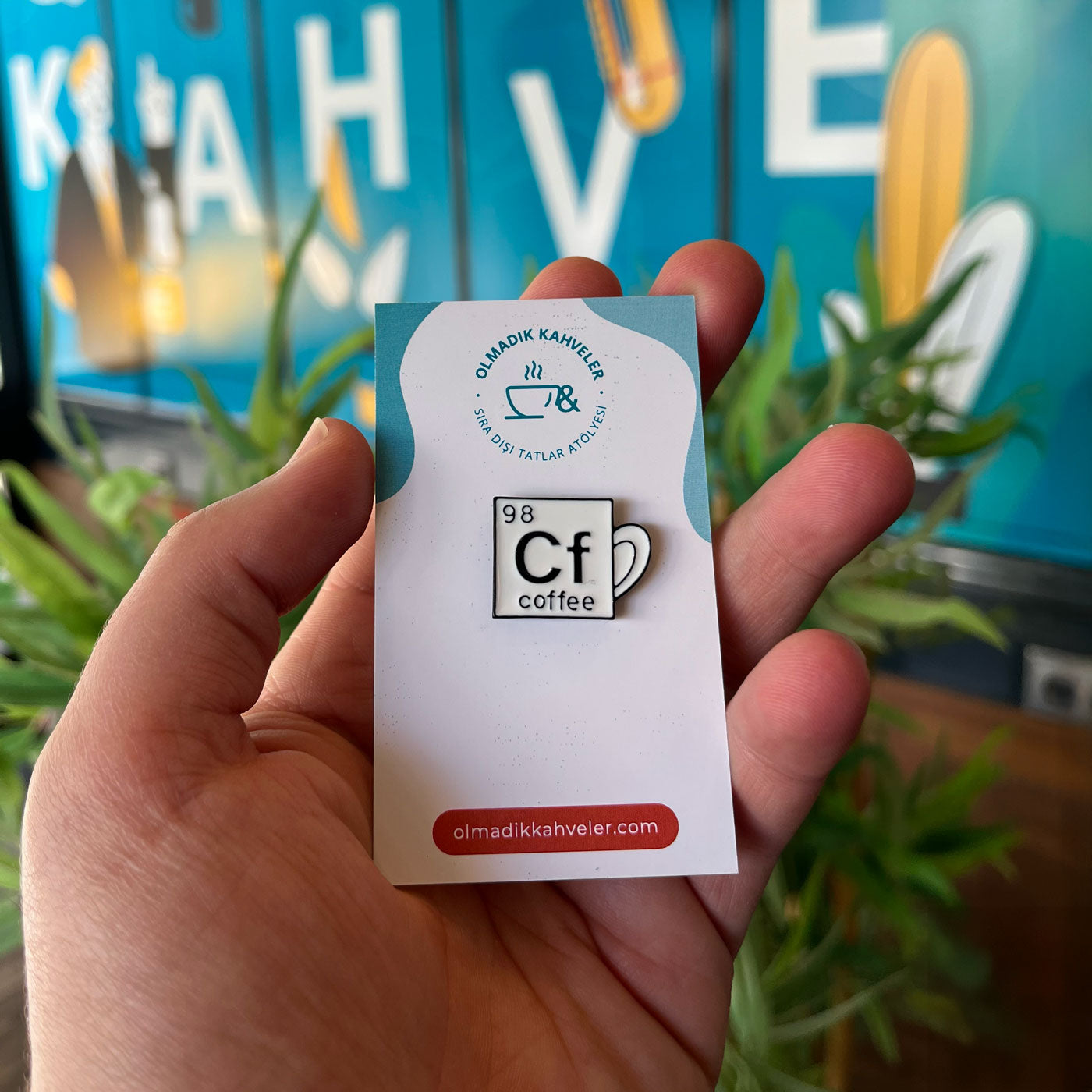 Koffiekopje Cafeïne Badge - Pin