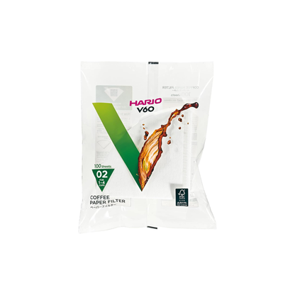 Hario V60 Drupperlaar 02 Filterpapier 100 stuks - Unusual Coffees