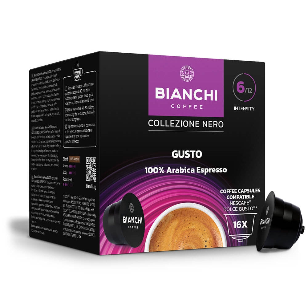 Bianchi Coffee 100% Arabica Espresso Nescafe 
Dolce Gusto Coffee Capsules